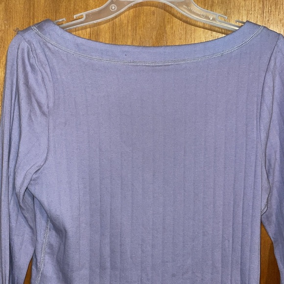•FREE PEOPLE•NWT LILAC FREE PEOPLE COFEE CHAT KNIT LONG SLEEVE TOP SIZE MEDIUM - Picture 9 of 11